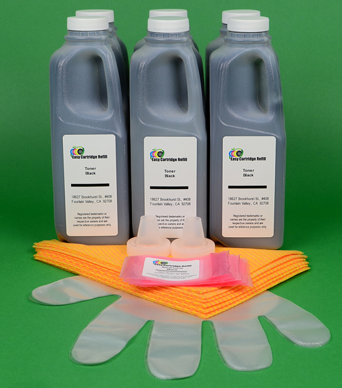 Lexmark MX310dn MX410de MX510de 6Toner Refill Kit with Chips. 1740gr